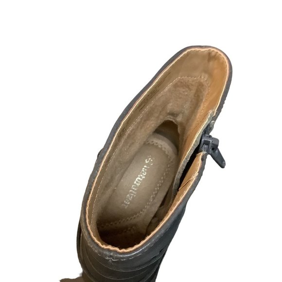 NEW! NATURALZIER Women's All GRAY Buckle Size Zip Almond Toe Bootie-Size 6.5 - Picture 4 of 9